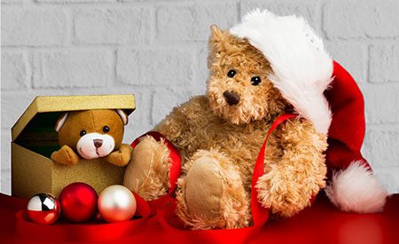 image of teddy bear and gifts