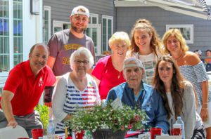 image of family at assisted living picnic