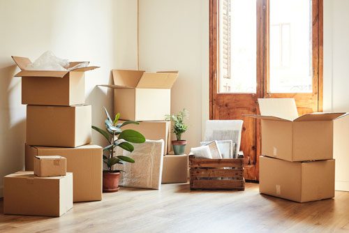 image of boxes on moving day