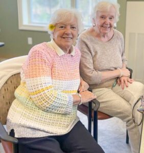 image of resident and family at Sunnyside Manor