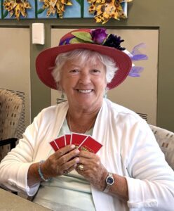 image of stylish resident at sunnyside manor senior living in wall, nj